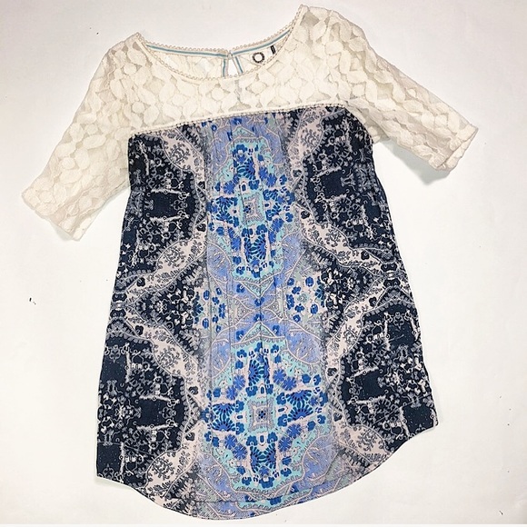 Anthropologie Tops - ⚠️ Anthropologie Akemi + Kin Lace Blue Top